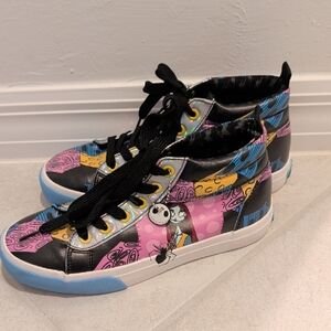 Disney Women's Nightmare Before Christmas Sally High Top Sneakers Shoes 5